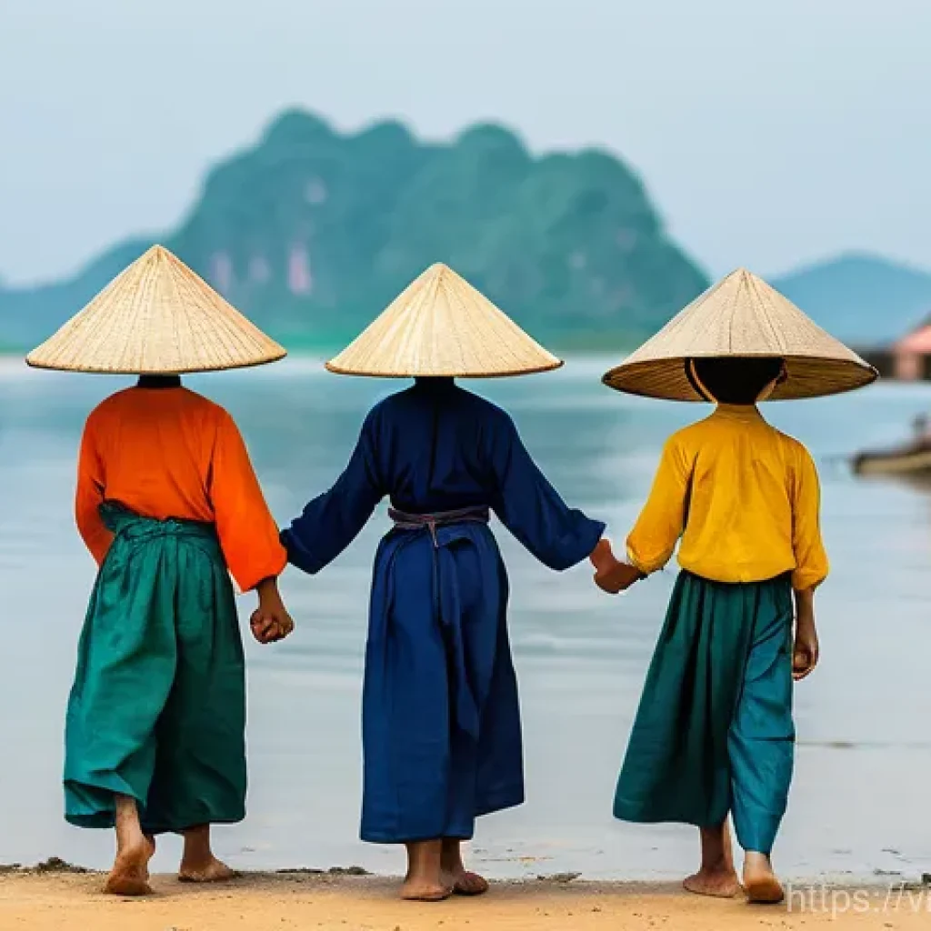 기후 난민 난민 수용 정책 비교 - **Prompt: Rising Waters in a Coastal Vietnamese Village**
    "A poignant yet respectful scene depic...