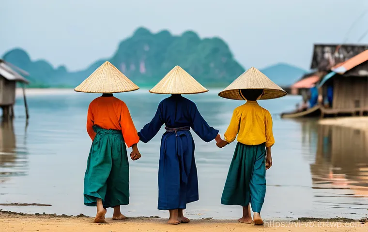 기후 난민 난민 수용 정책 비교 - **Prompt: Rising Waters in a Coastal Vietnamese Village**
    "A poignant yet respectful scene depic...