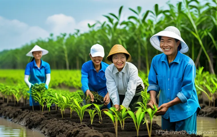 기후 난민 문제에 대한 언론 보도 분석 - **Prompt:** A photojournalistic portrait of a Vietnamese woman in her late 30s, dressed in modest, p...
